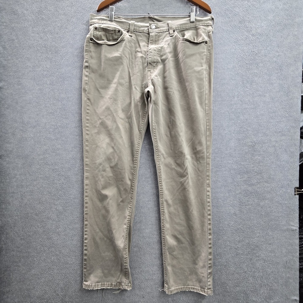 Levi's‎ 541 Men Jeans 36X34 Khaki Twill Athletic Taper30" Inseam